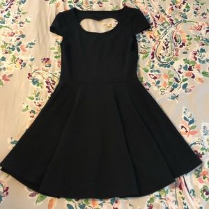 black charlotte russe skater dress